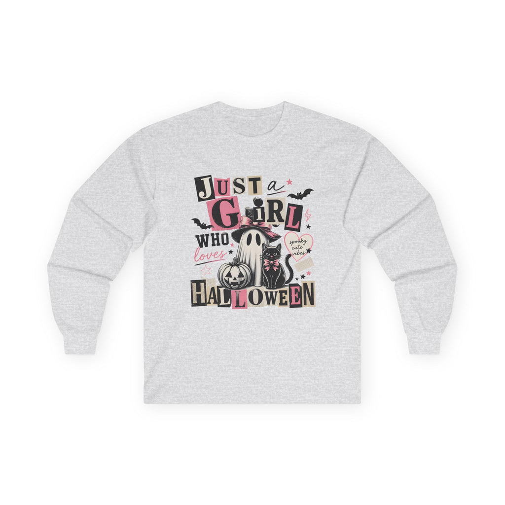 Just a Girl Who Loves Halloween Long Sleeve Tee