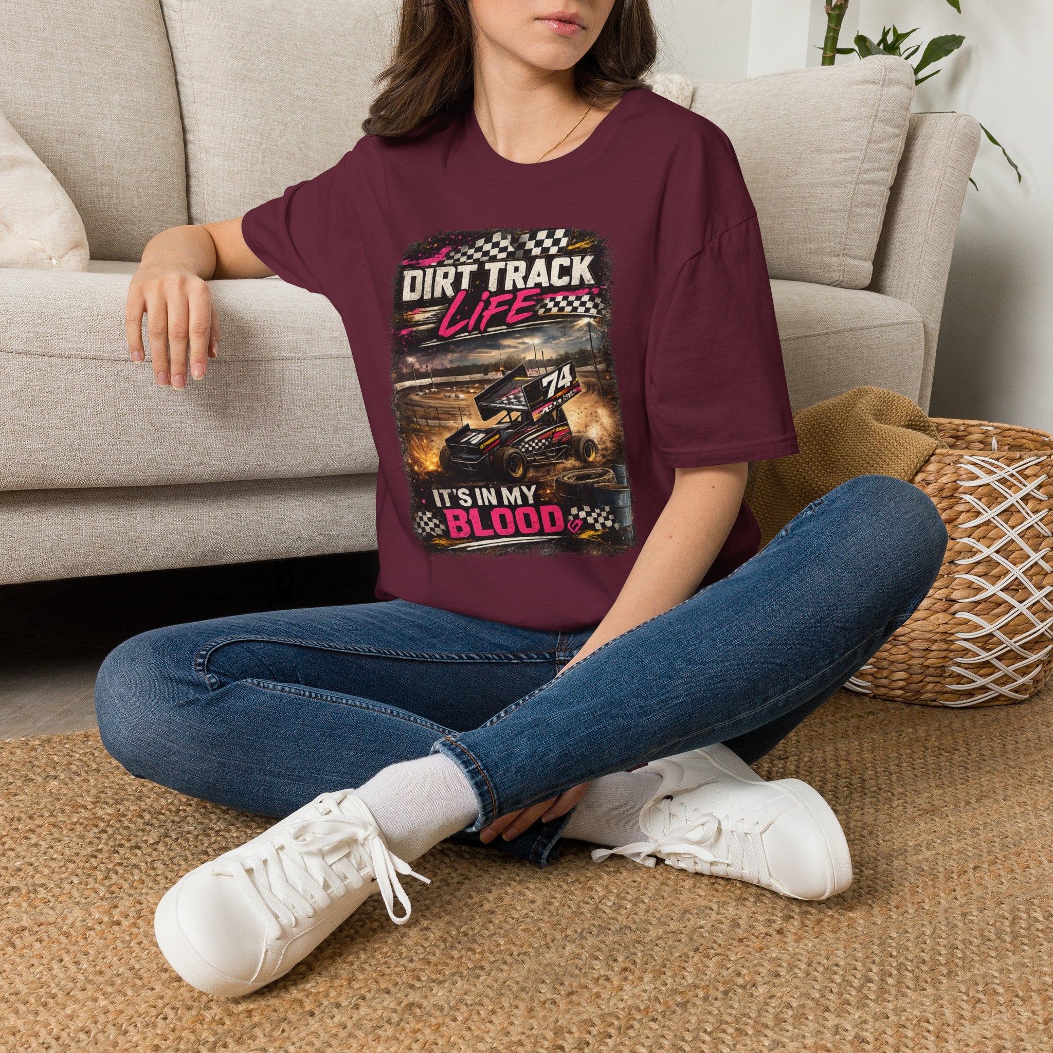 "It's In My Blood" Racing Tee