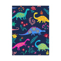 Colorful Dino Toddler Blanket