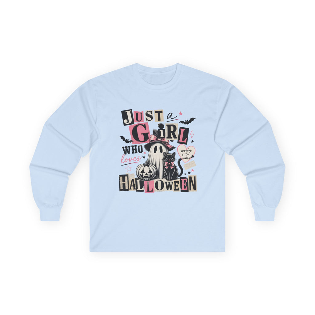 Just a Girl Who Loves Halloween Long Sleeve Tee
