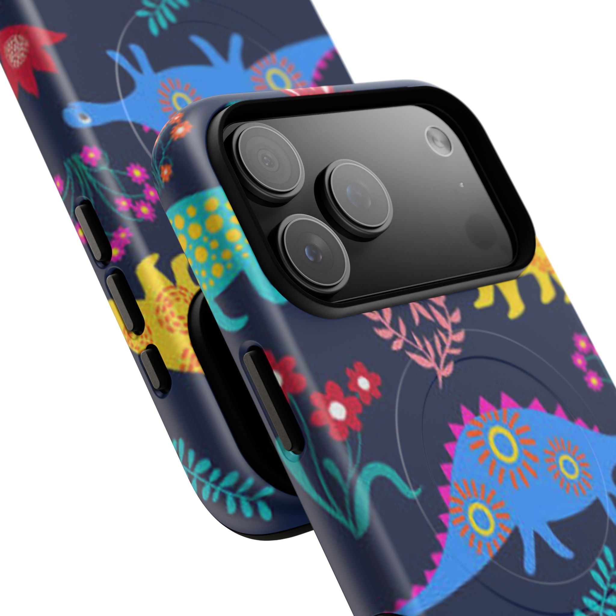 Dino Floral Tough Magnetic Phone Case
