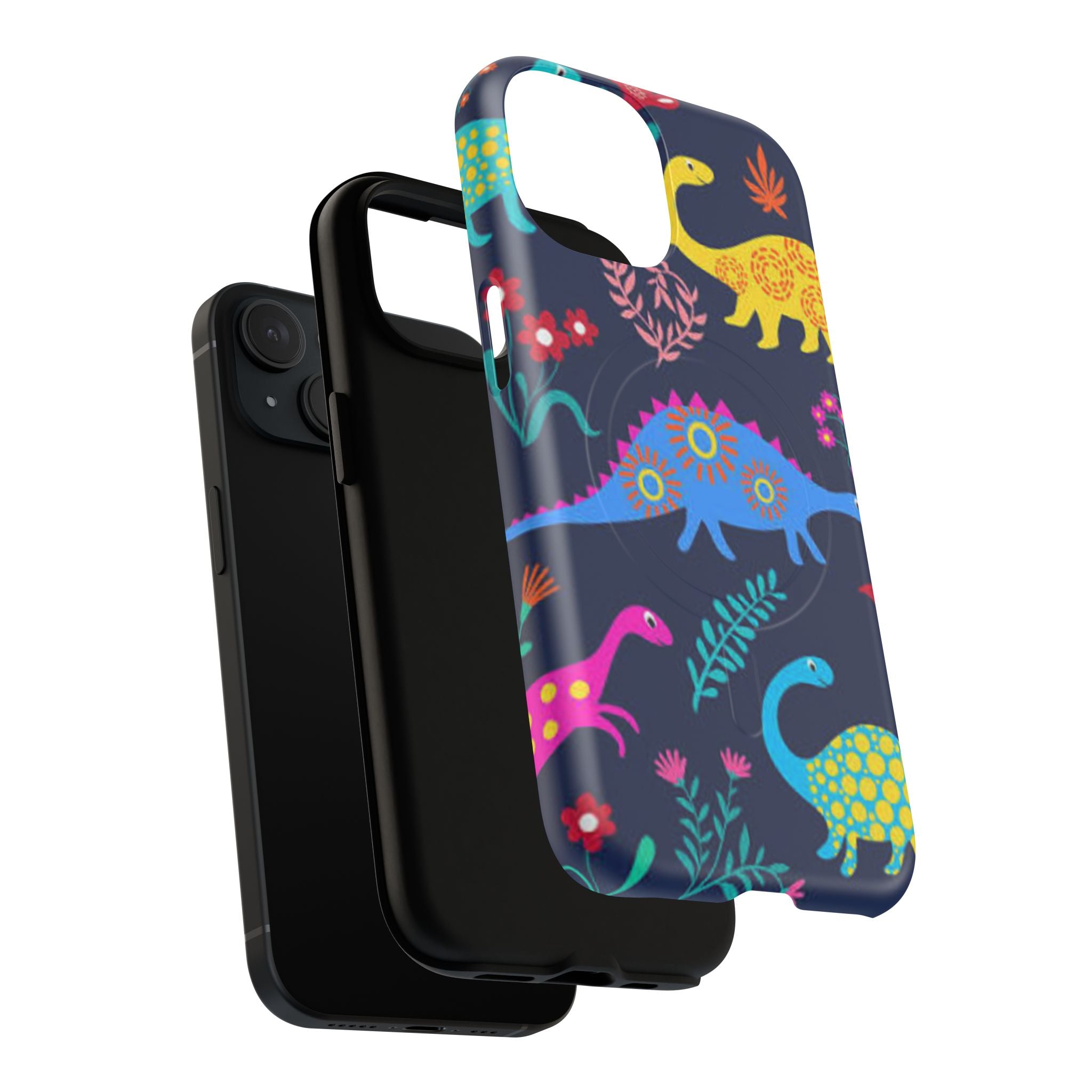 Dino Floral Tough Magnetic Phone Case