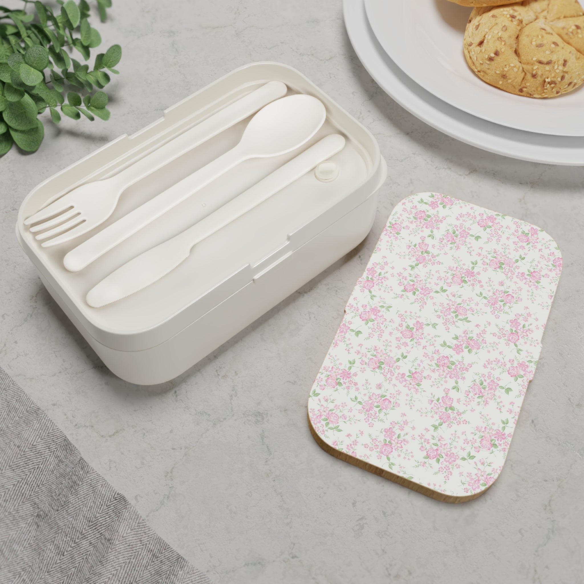 Bento Lunch Box — Pink Cherry Blossom