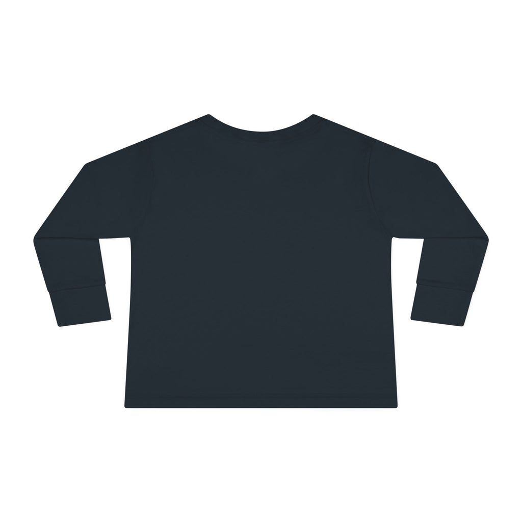 Love Cow Toddler Long Sleeve Tee — Cute Farm Animal Heart Design
