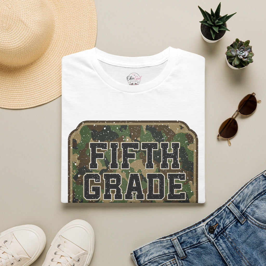 Fifth Grade Camo  (adult)  T-Shirt