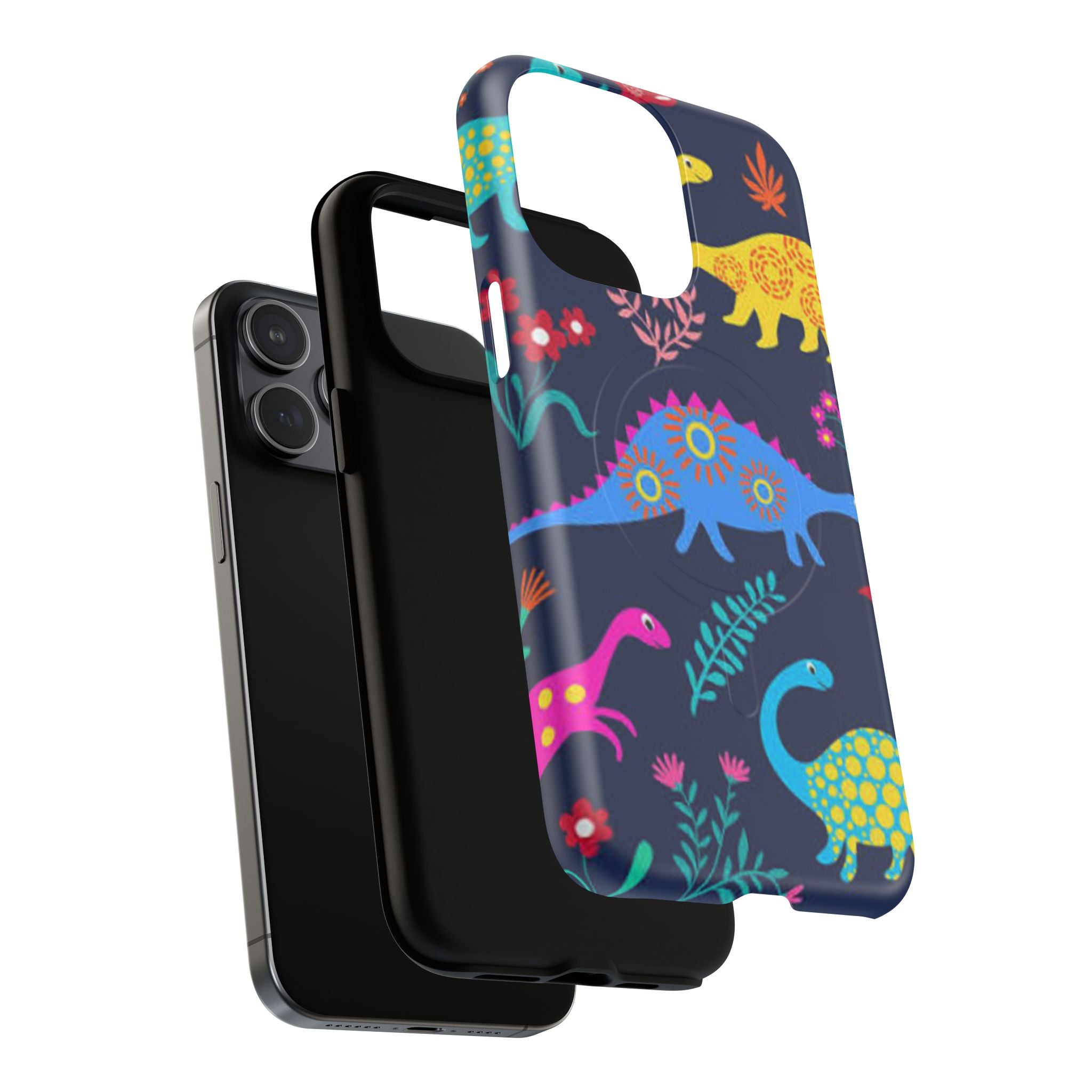 Dino Floral Tough Magnetic Phone Case