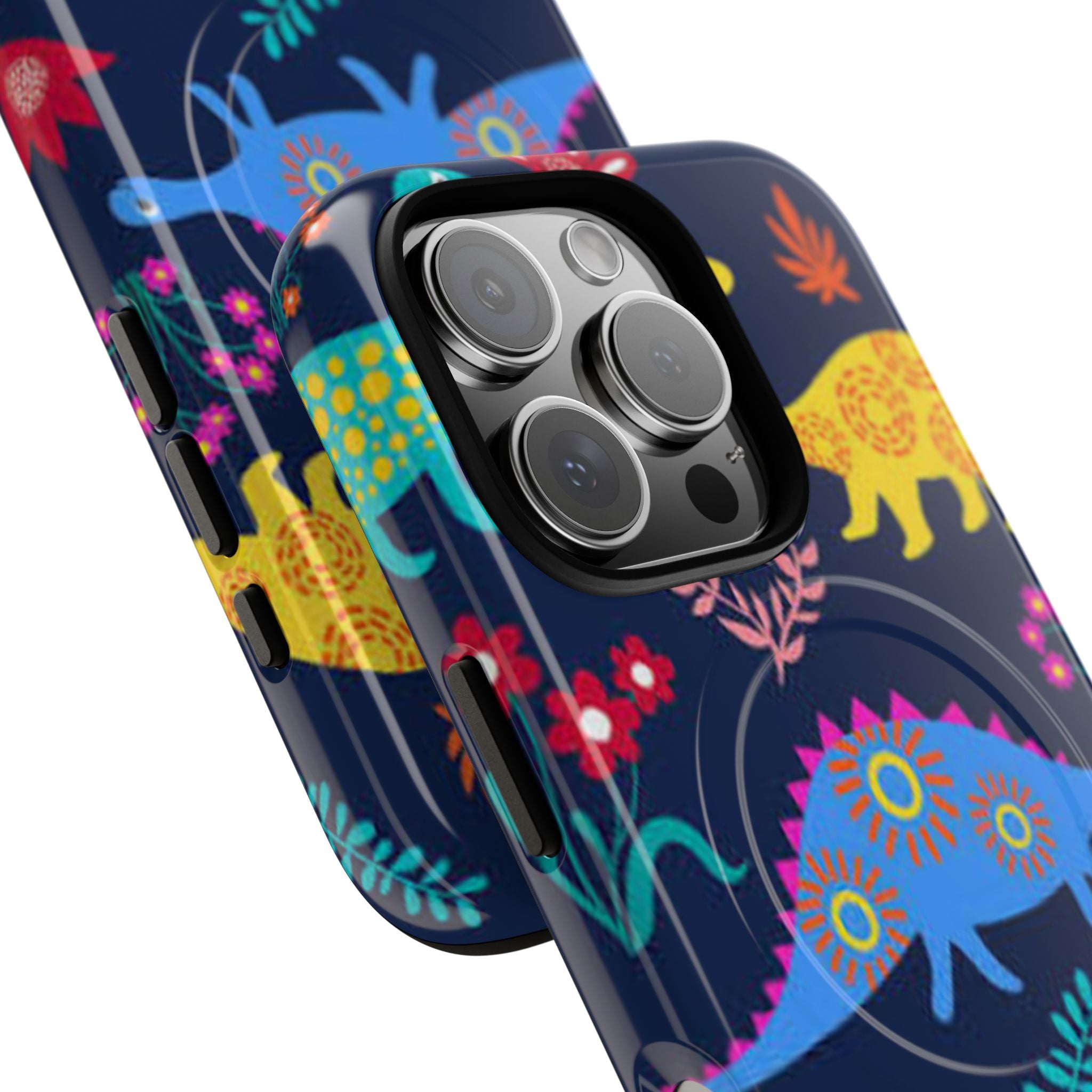 Dino Floral Tough Magnetic Phone Case