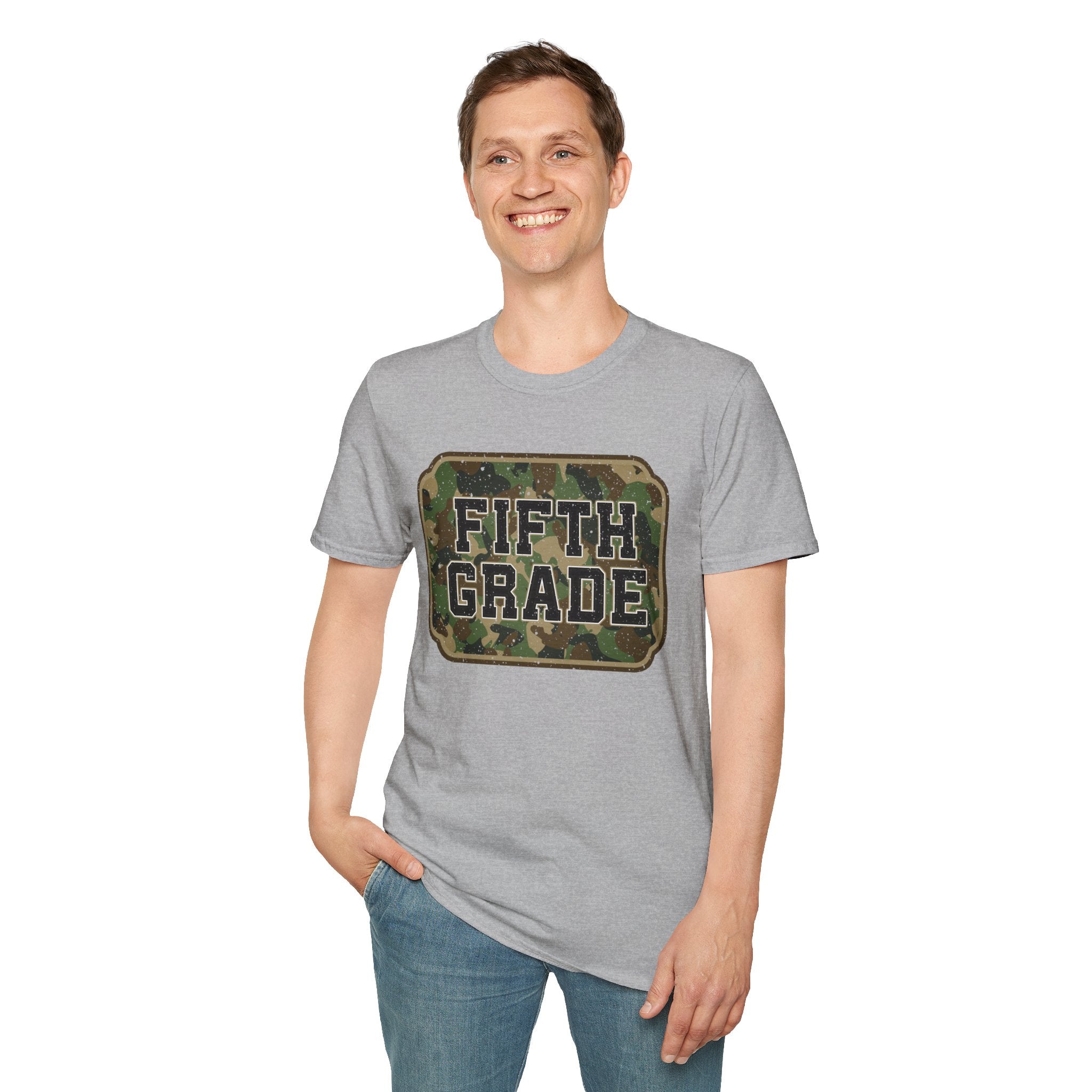 Fifth Grade Camo  (adult)  T-Shirt