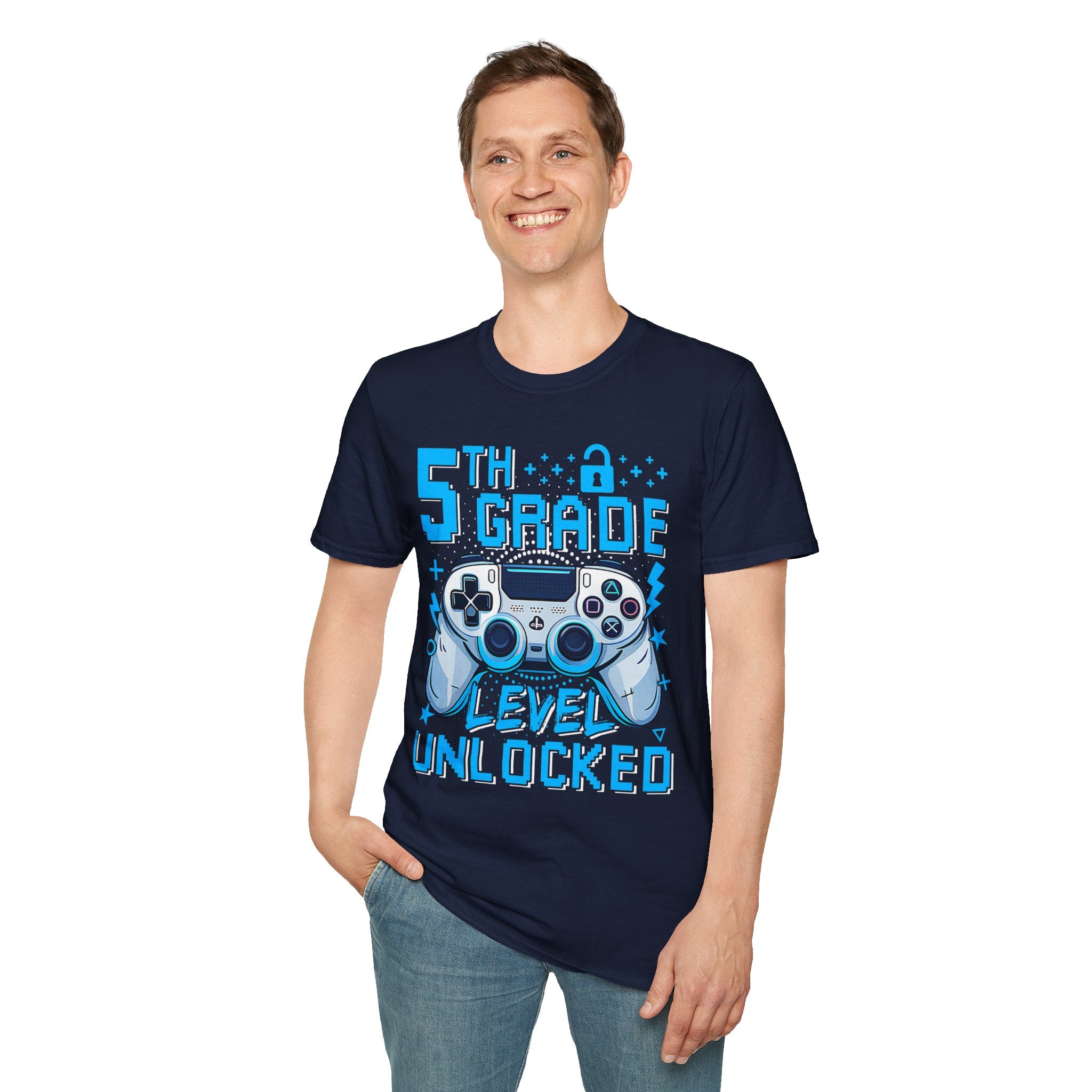 5th Grade Level Unlocked T-Shirt — Adult size