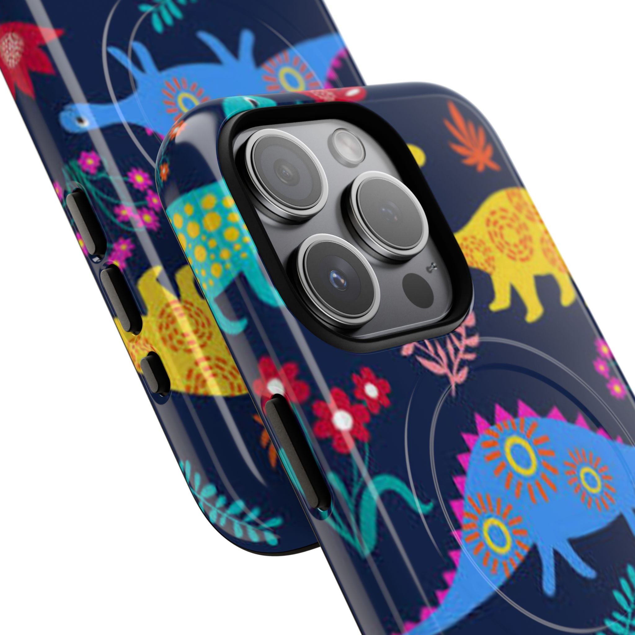Dino Floral Tough Magnetic Phone Case