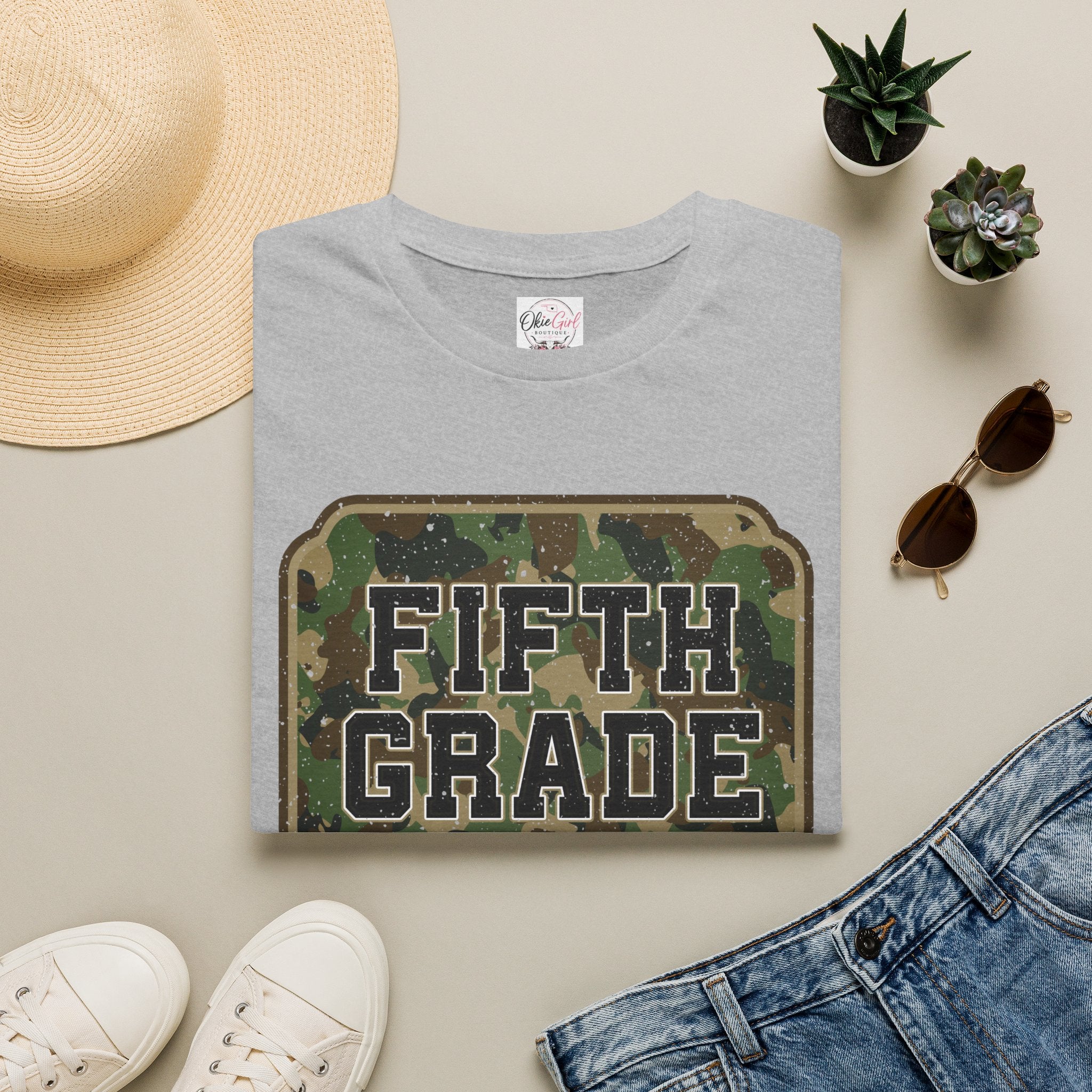 Fifth Grade Camo  (adult)  T-Shirt