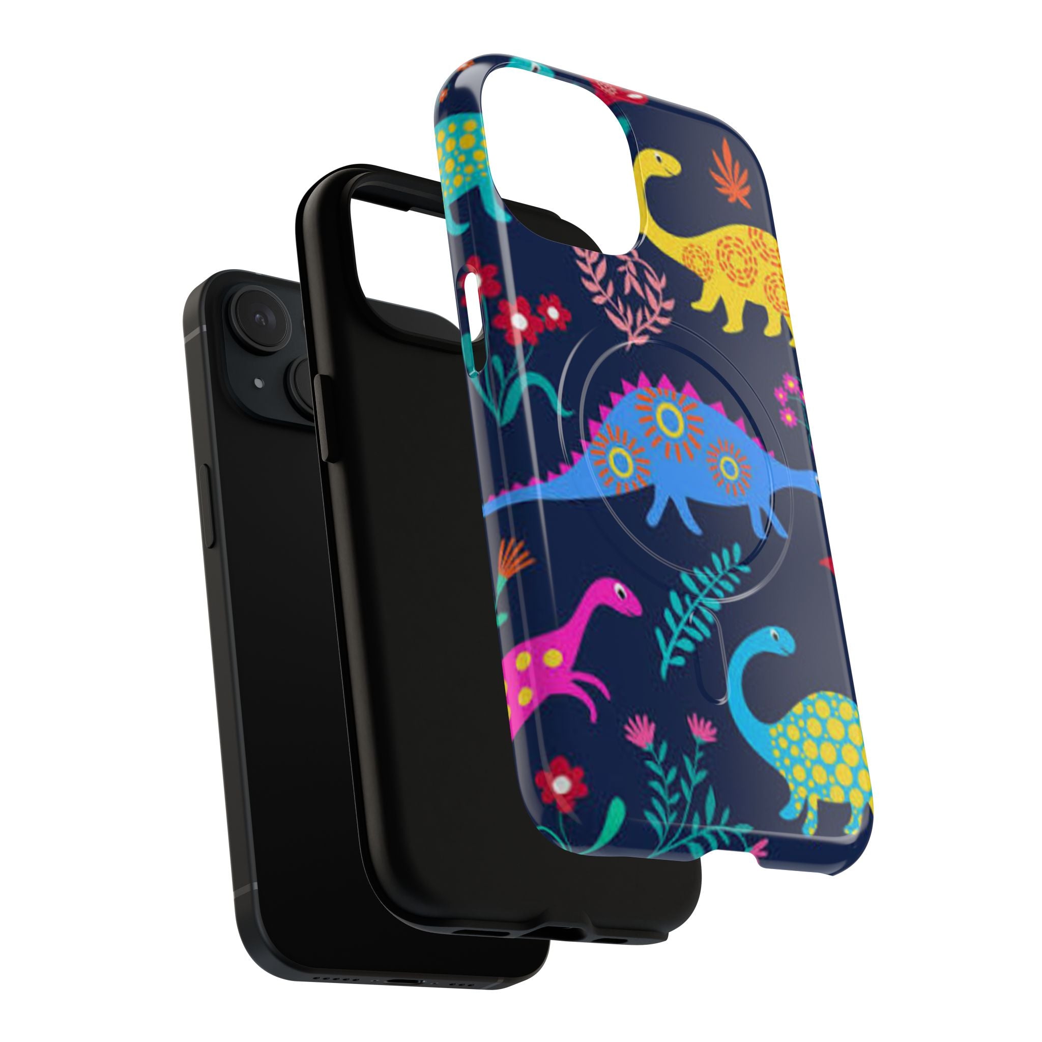 Dino Floral Tough Magnetic Phone Case