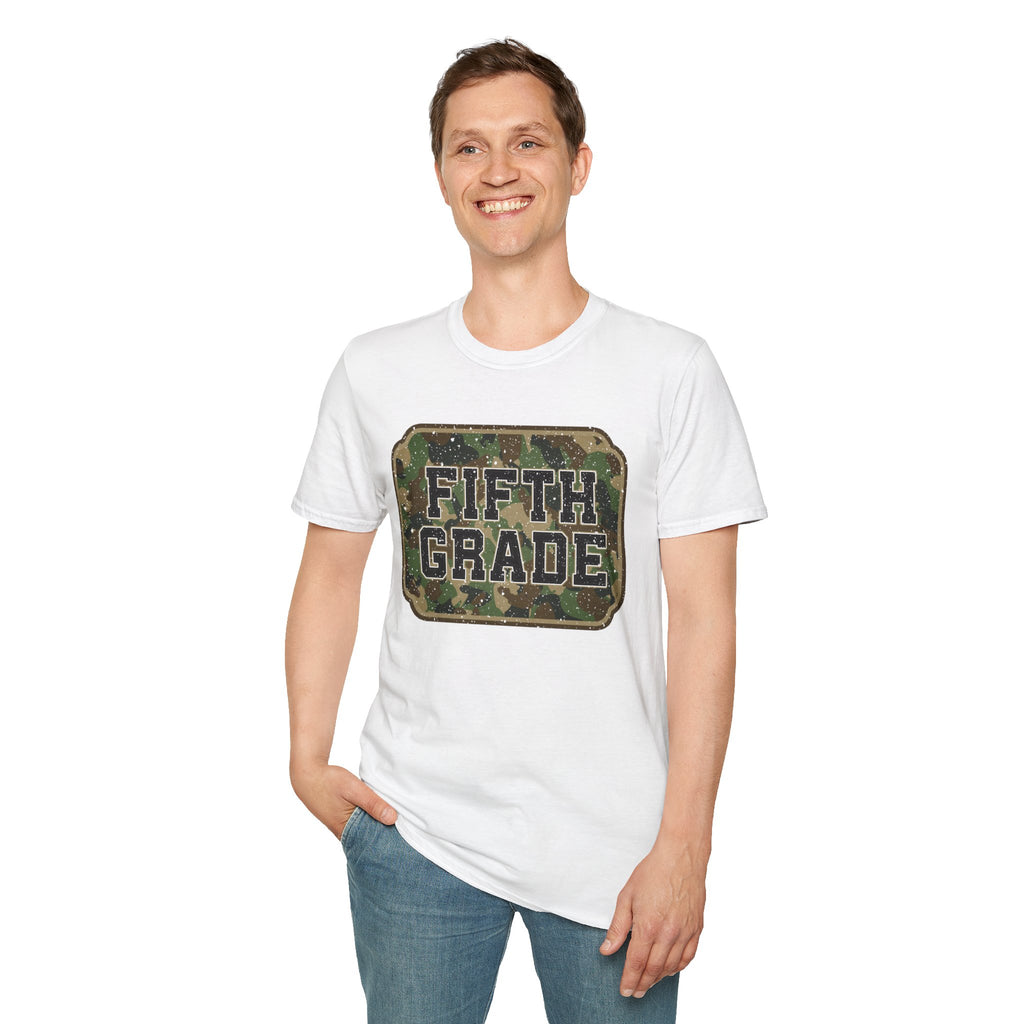 Fifth Grade Camo  (adult)  T-Shirt