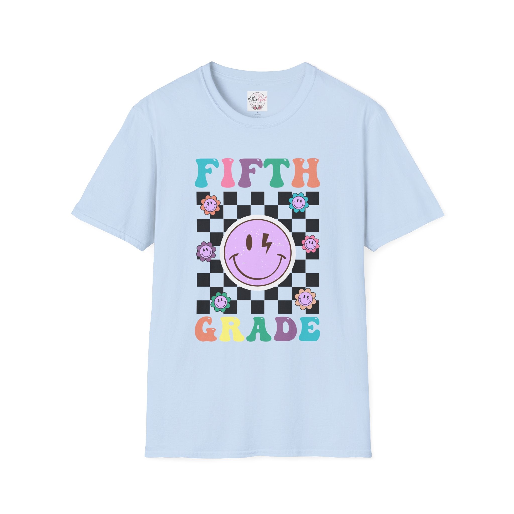 Fifth Grade Retro Smiley- Adult size
