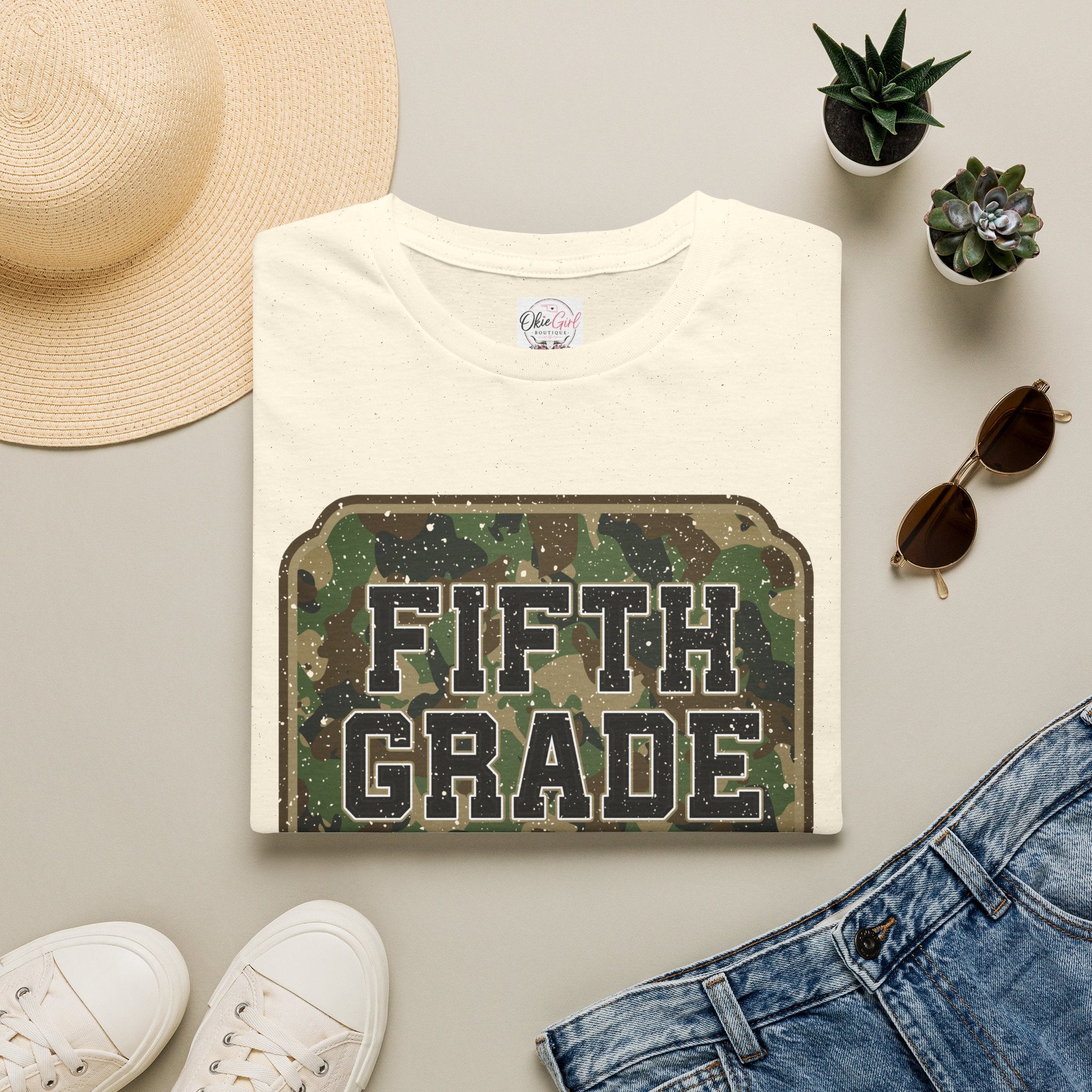Fifth Grade Camo  (adult)  T-Shirt