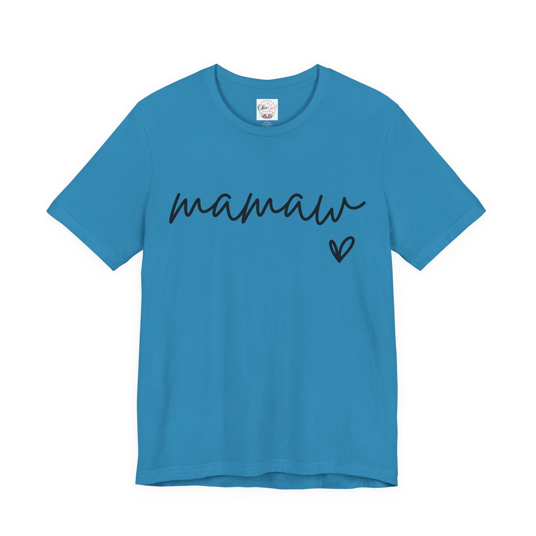 Mamaw Script Heart T-Shirt