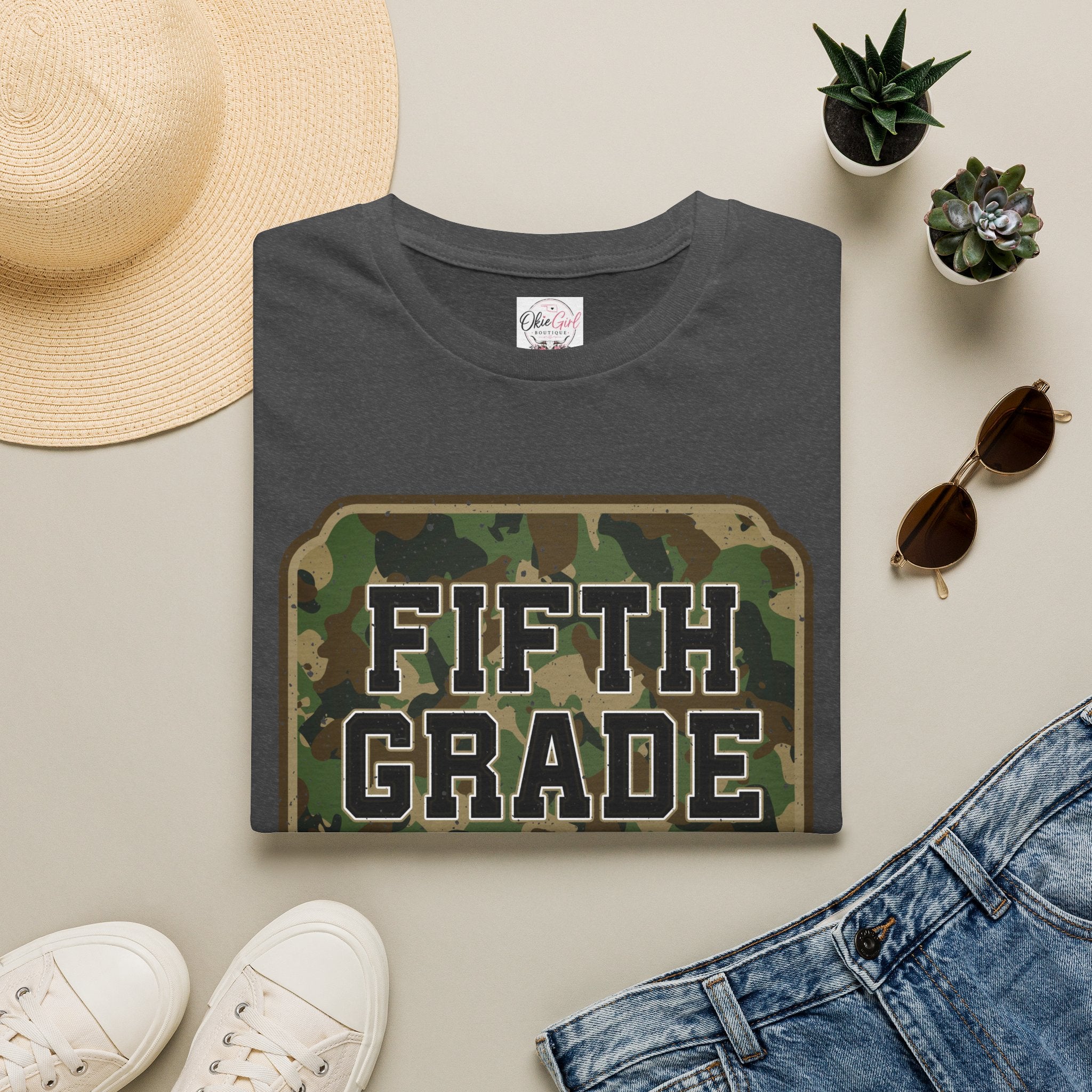 Fifth Grade Camo  (adult)  T-Shirt
